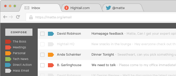 Matte's Email Organization
