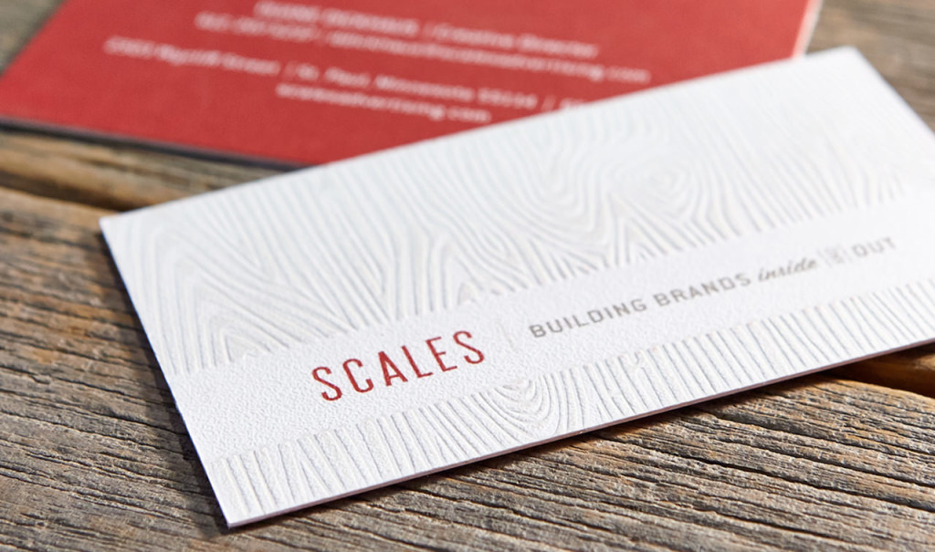 Scales Advertising business card