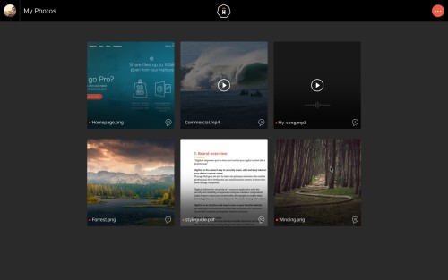 Hightail Spaces file view