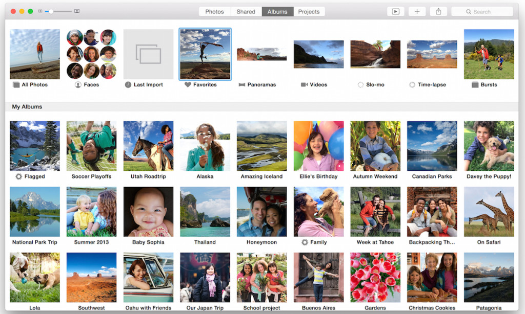 iPhoto content view