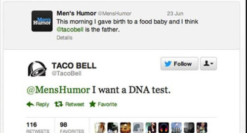 Taco Bell's Twitter feed