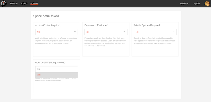 Activating Guest Comments in Hightail's admin dashboard