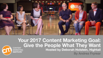 Photo of 2017 content marketing goals: give people what they want